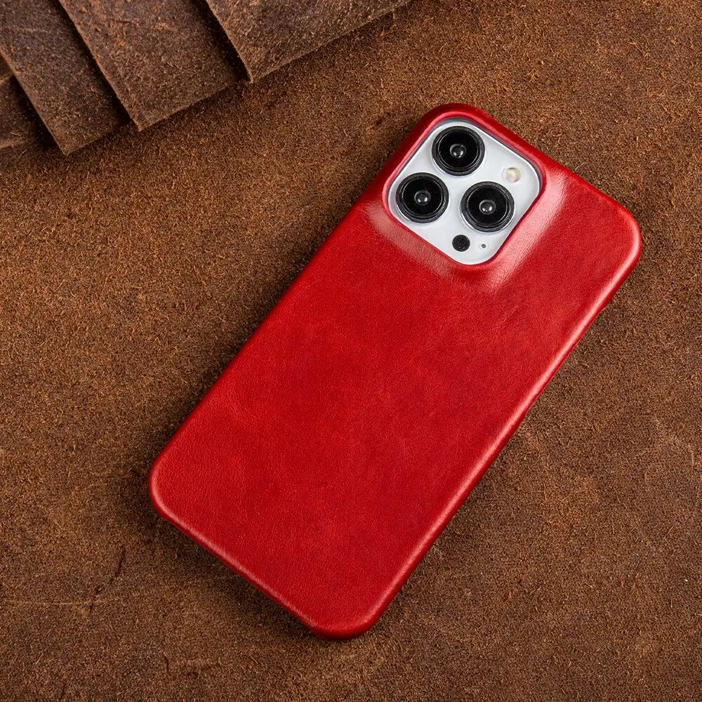 Koadclo | RoyalLeather – Luxurious Handmade Genuine Cowhide Leather Case for iPhone