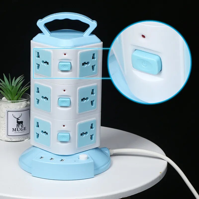 Koadclo | Tower Design Surge Protector Vertical Power Strip
