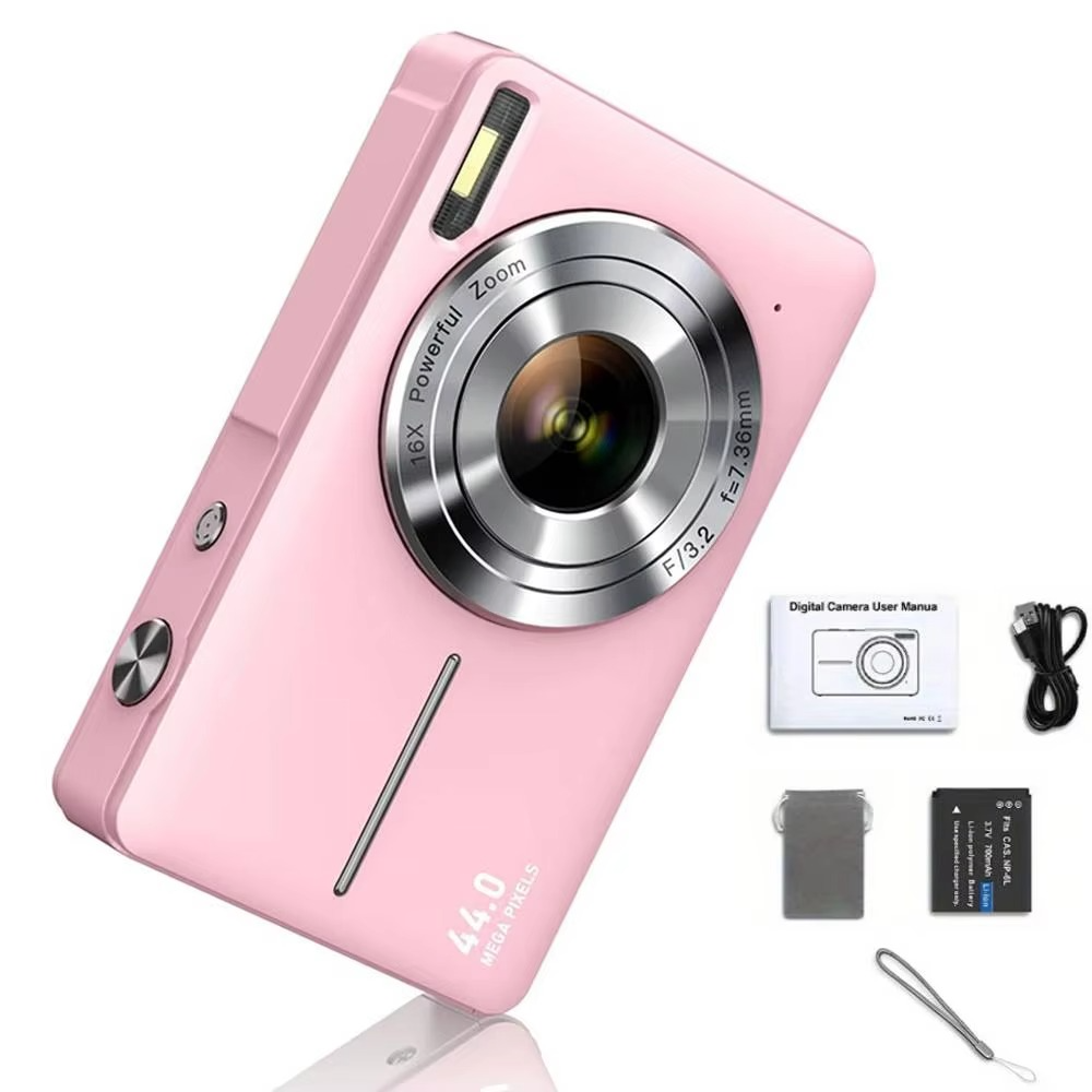 Koadclo | High-Resolution Kids' Digital Camera - 1080P HD, 44MP with 16X Zoom