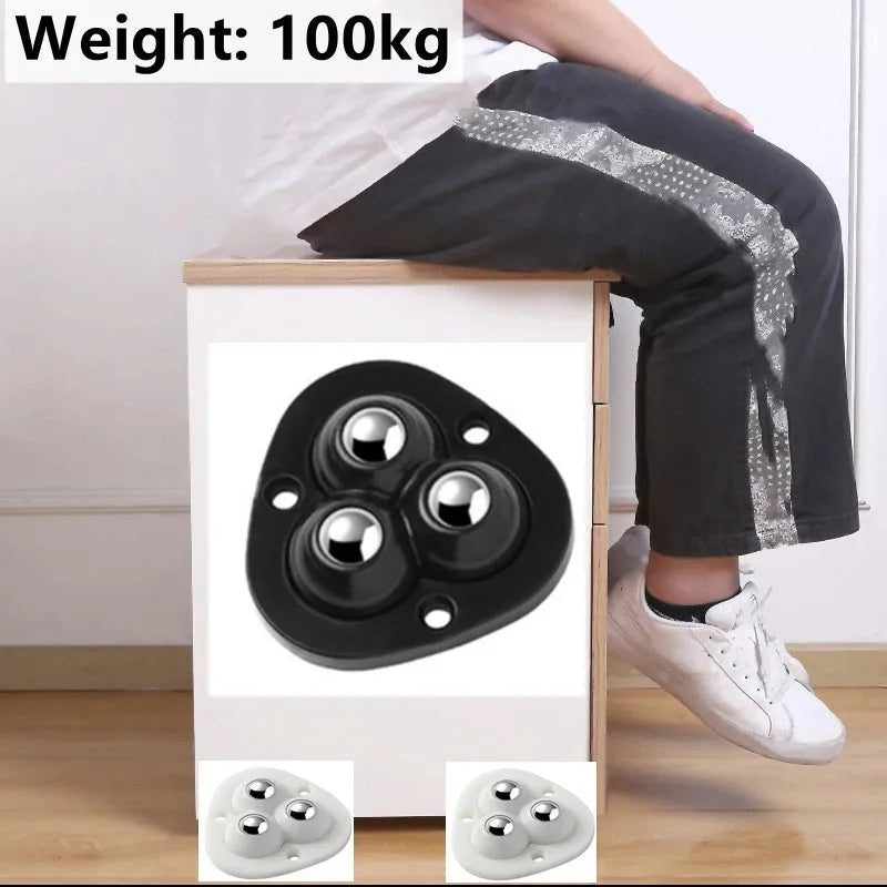 Koadclo | Self-Adhesive Full Rotating Furniture Mover Wheel Rollers