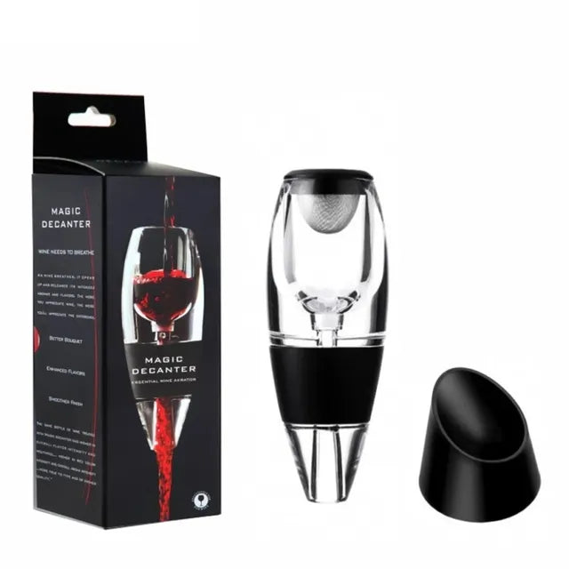 koadclo | Wine Aerator & Decanter Set – Pourer with Filters, Aerator Sieve & Stand Diffuser for Dining Room Bar