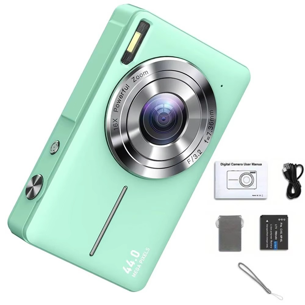 Koadclo | High-Resolution Kids' Digital Camera - 1080P HD, 44MP with 16X Zoom