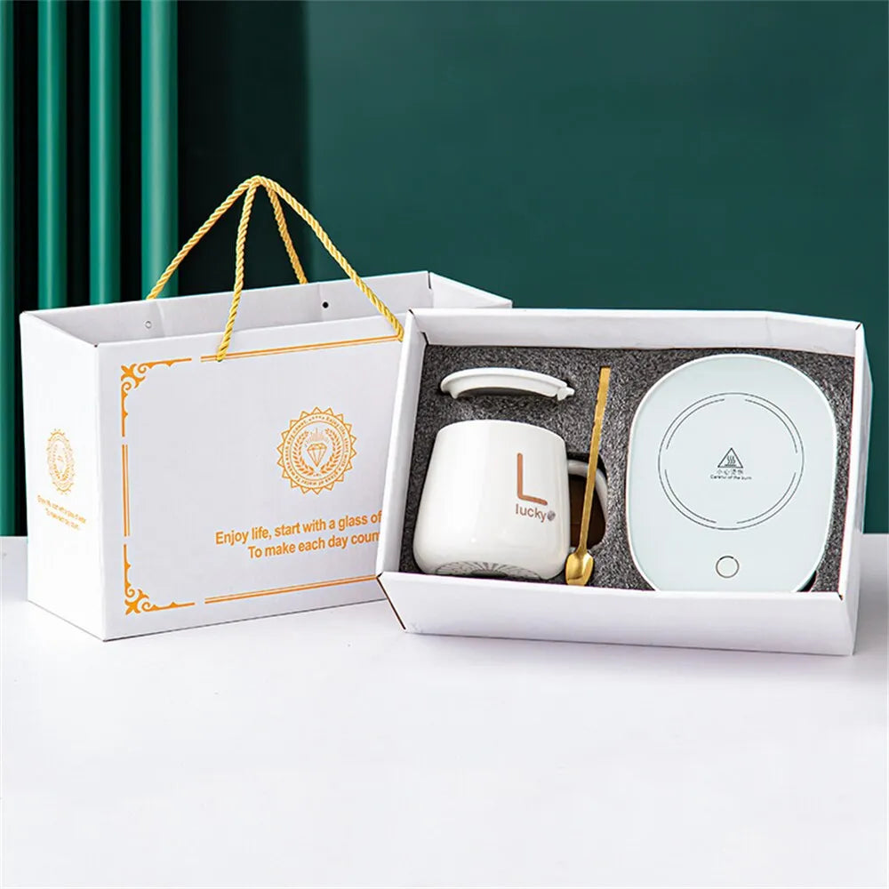 Koadclo | Smart Ceramic Mug Warmer - Electric Coaster for Coffee and Tea