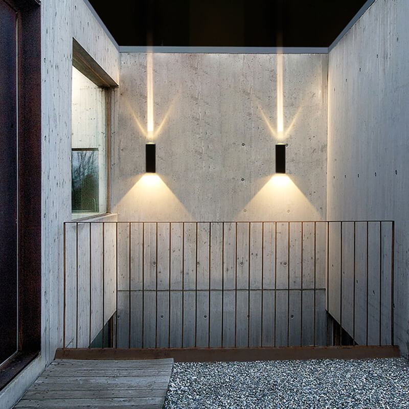 koadclo | Modern Waterproof LED Outdoor Wall Light – Rectangular Up/Down Aluminum Fixture