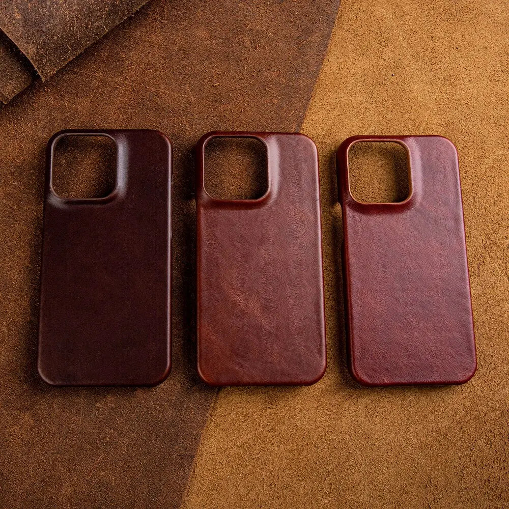 Koadclo | RoyalLeather – Luxurious Handmade Genuine Cowhide Leather Case for iPhone