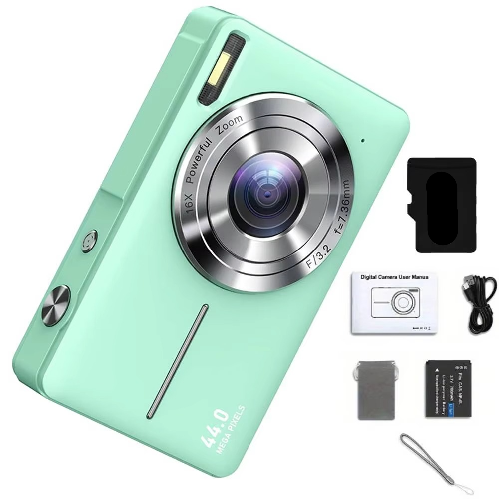 Koadclo | High-Resolution Kids' Digital Camera - 1080P HD, 44MP with 16X Zoom