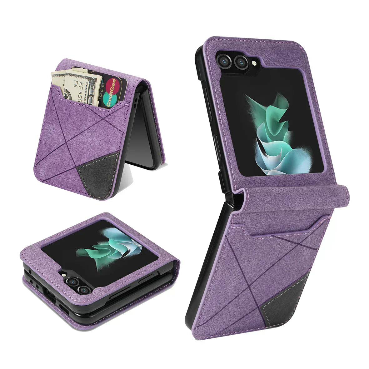 koadclo | Leather Wallet Case for Samsung Galaxy Z Flip Series – Premium Phone Cover with Card Slots