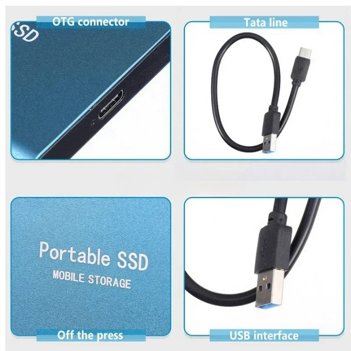 koadclo | Portable SSD 128GB External Hard Drive – Compact & Fast Storage Drive