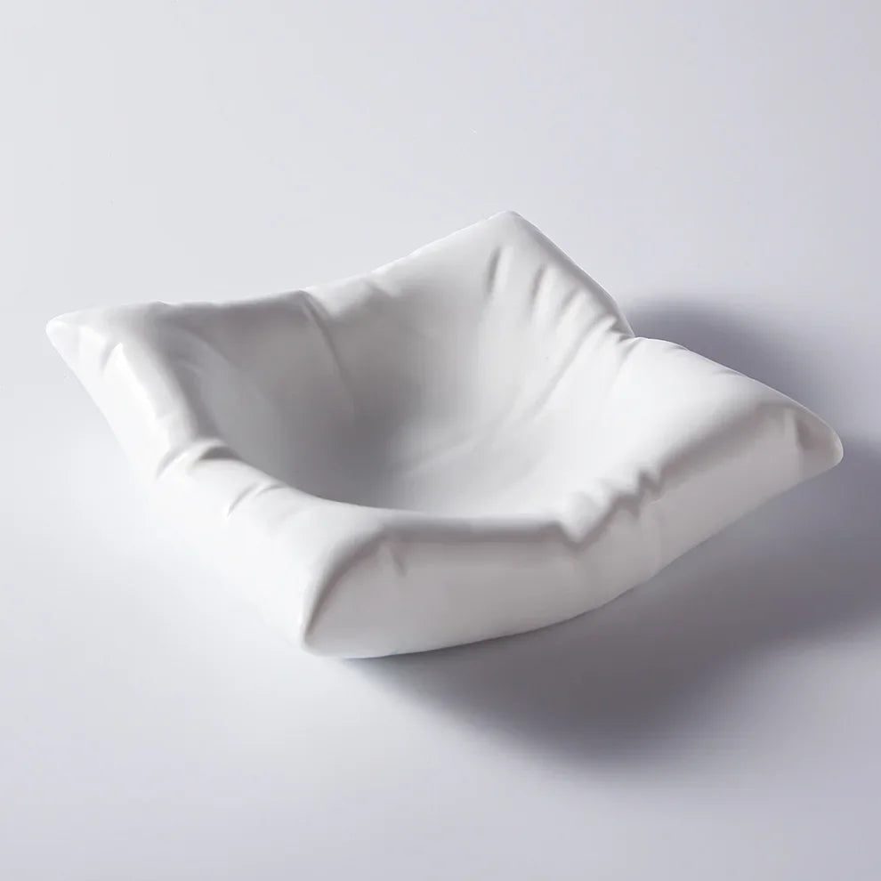 Koadclo | Ceramic Artistic Pillow Shape Food Plate