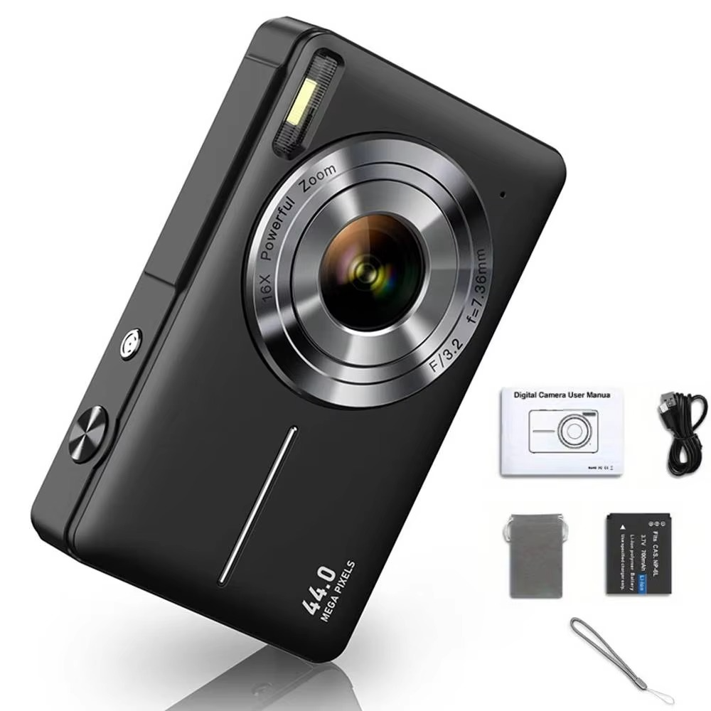 Koadclo | High-Resolution Kids' Digital Camera - 1080P HD, 44MP with 16X Zoom