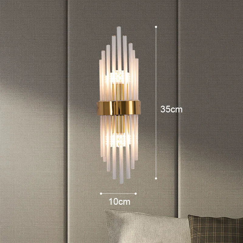 Koadclo | Elegant LED Wall Lamp in Gold – Modern Sconce for Living Room & Bedroom