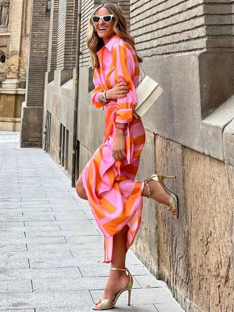 Vespera | Women’s Printed Wrap Dress