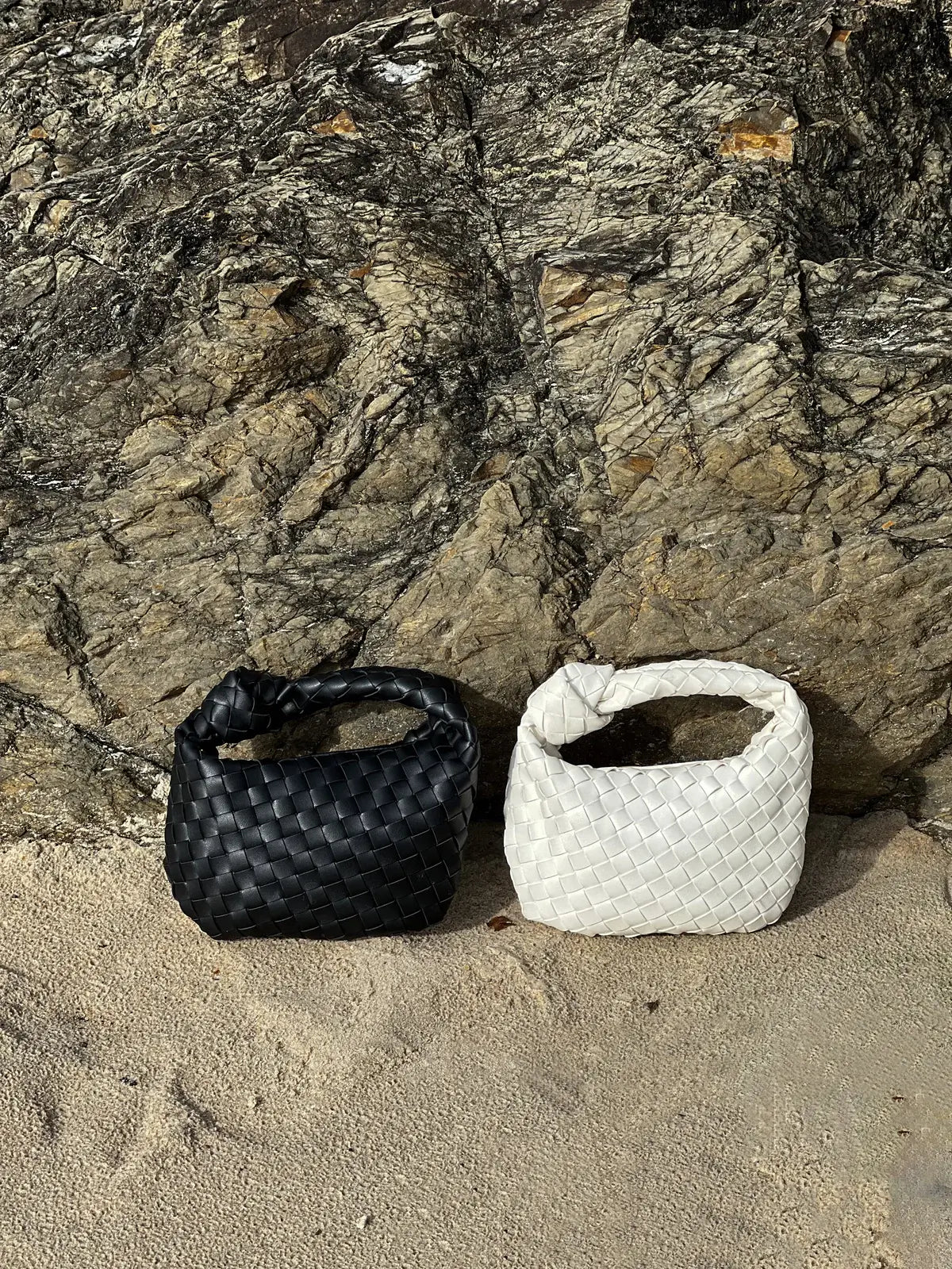 koadclo | Handbag - Vegan Leather Woven Shoulder Bag
