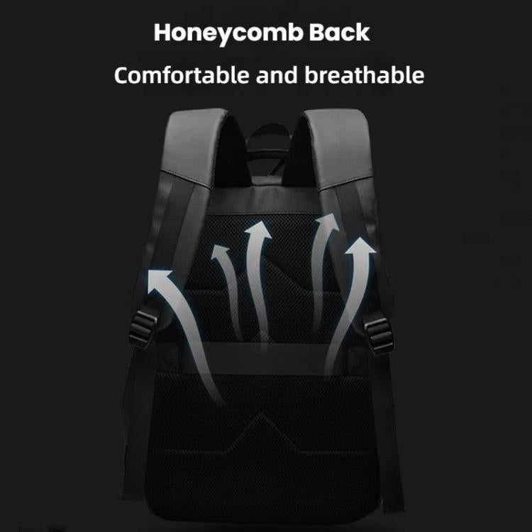 Koadclo | Men's 14-Inch Laptop Backpack - Waterproof Large Capacity Business Commuter Backpack (Black)