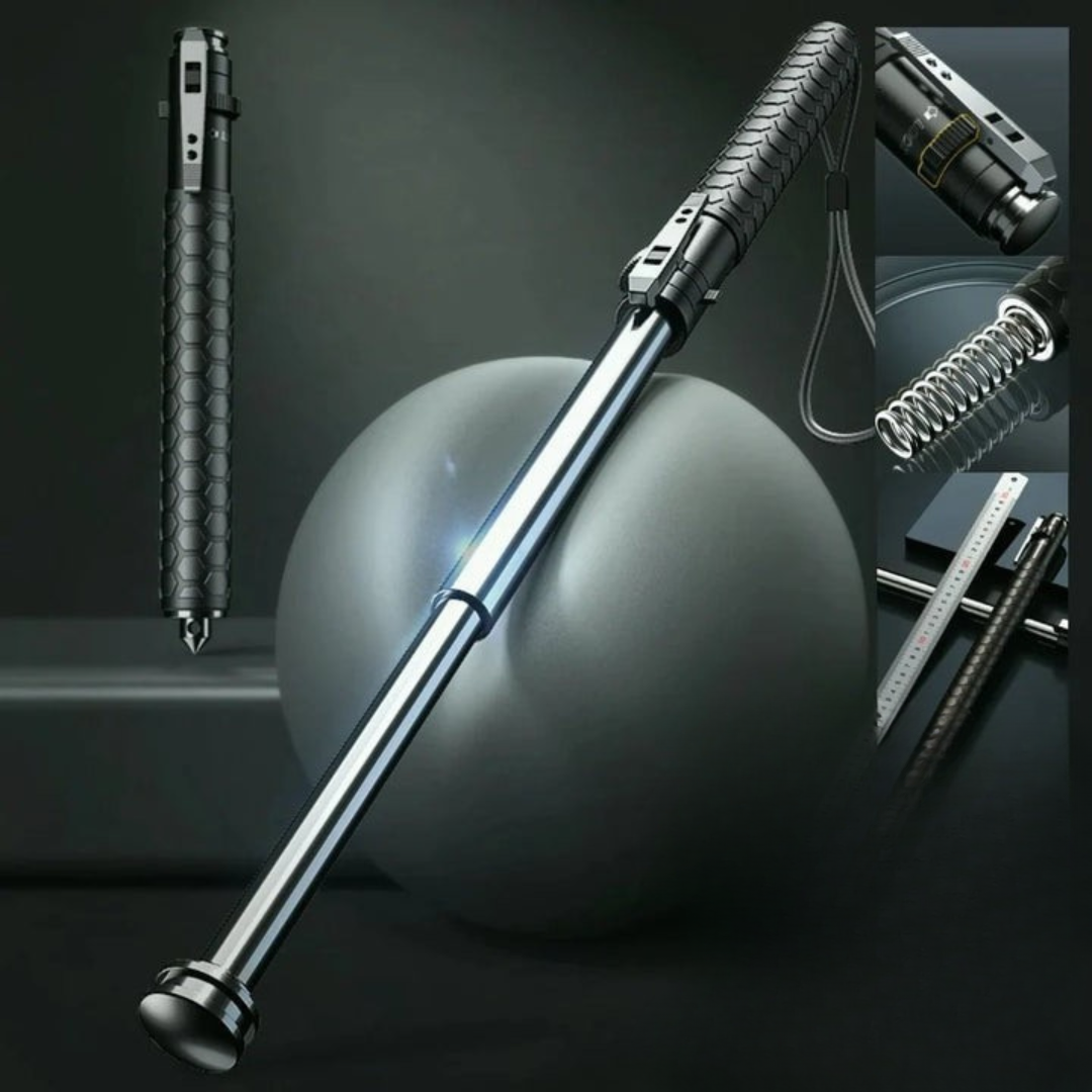 koadclo | Automatic Self Defense Walking Stick for Hiking & Urban Safety – Tactical Hiking Staff