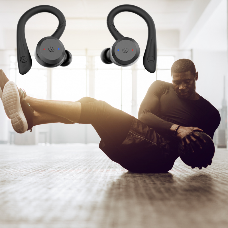 Koadclo | Vega Waterproof Wireless Sport Earbuds – 20 Hours Playtime | Bluetooth 5.0, IPX7 for Swimming & Fitness
