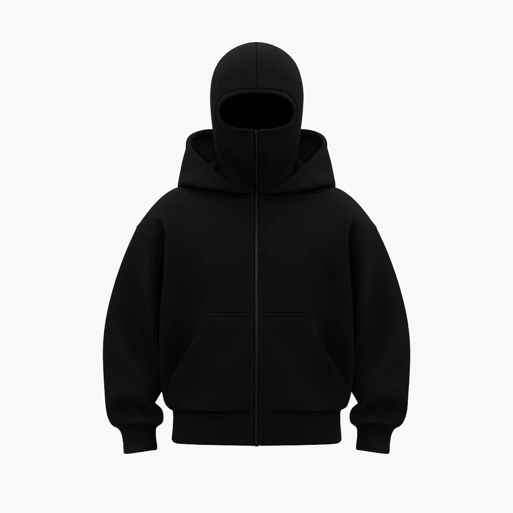 Urban | Unisex Zip Hoodie with Integrated Balaclava
