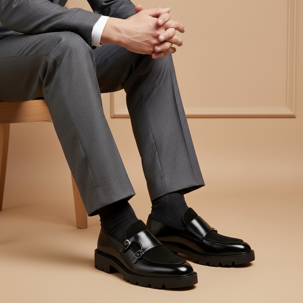 Valemont | Men’s Double Monk Strap Loafers