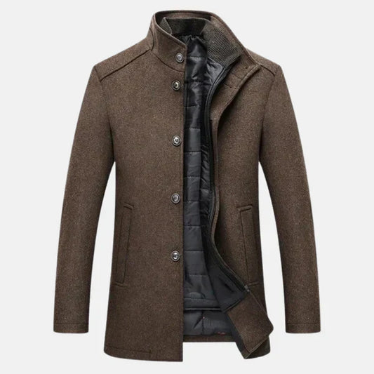 Vernon | Men’s Wool Stand Collar Coat