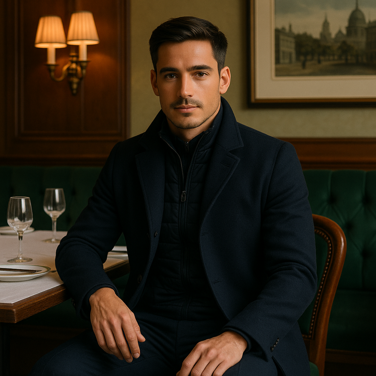 Vien | Men’s Wool Tailored Overcoat