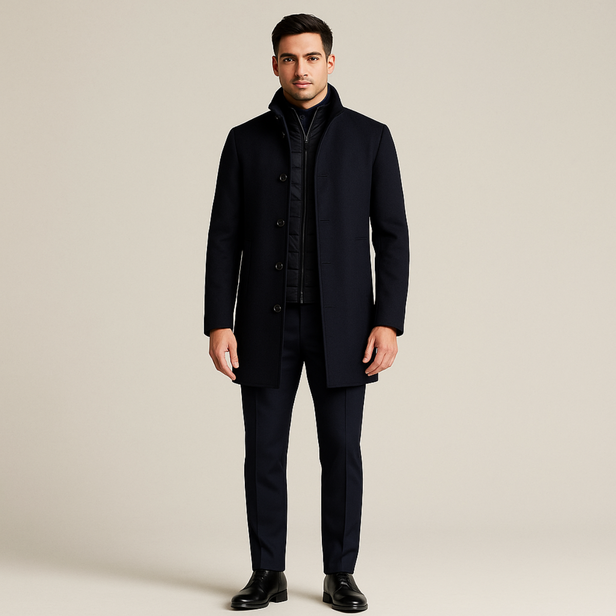 Vien | Men’s Wool Tailored Overcoat