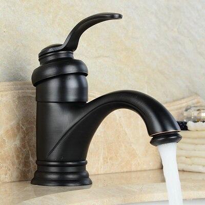 koadclo | Antique Brass Bathroom Faucet – Vintage Sink Mixer Tap with Cross Handles
