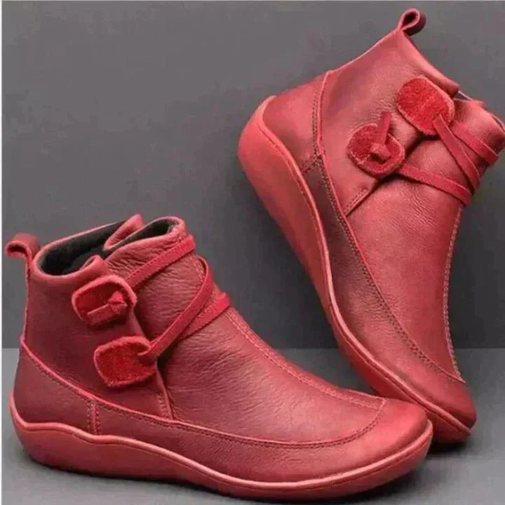 Galaris | Women’s Orthopaedic Mid‑Top Boots – Buckle Strap Design