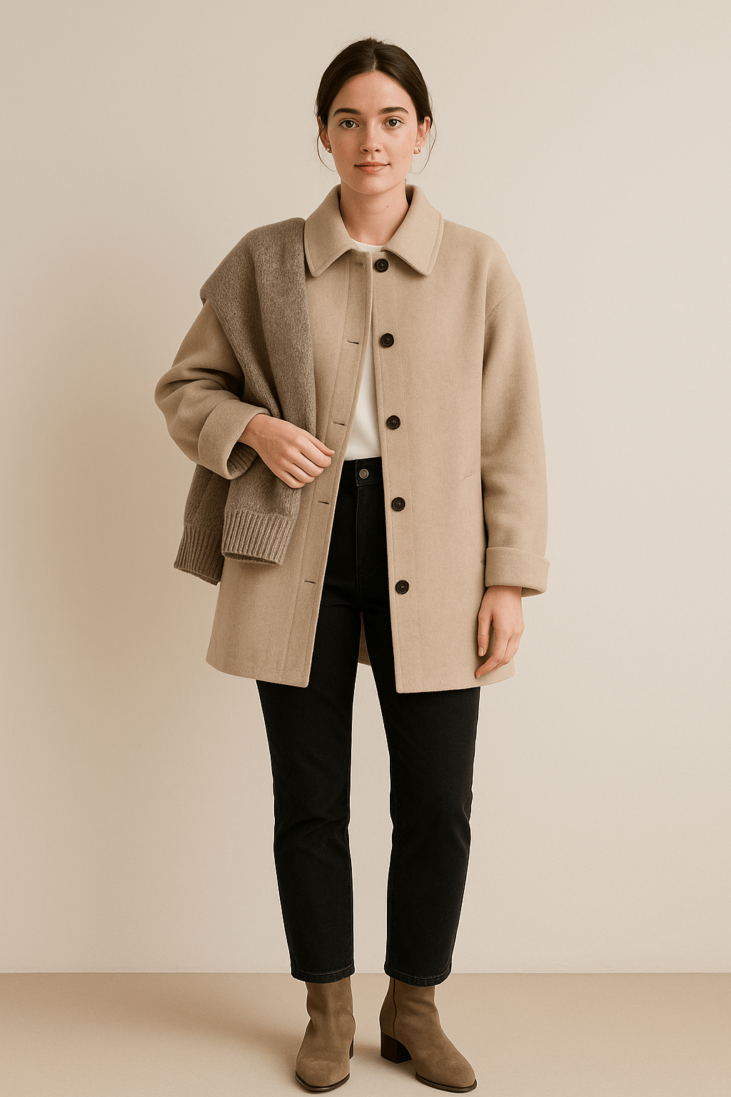 Garalyn | Women’s Wool‑Blend Coat – Tailored Classic Finish