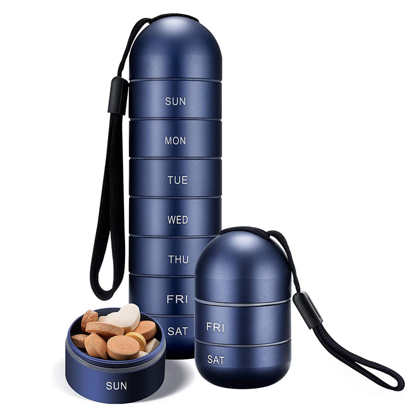Koadclo | 7-Day Portable Pill Organizer for Travel