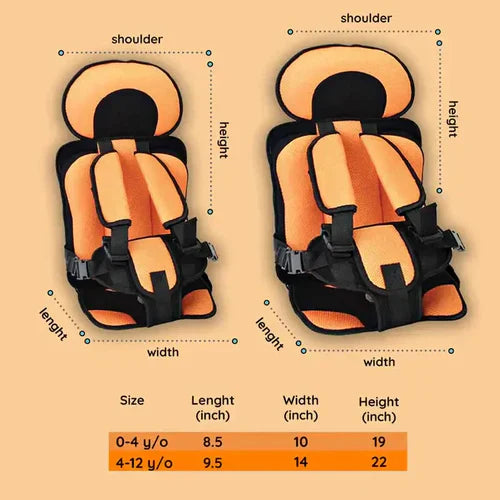 Koadclo | Portable & Foldable Child Car Booster Seat – Compact Travel Booster Cushion for Kids
