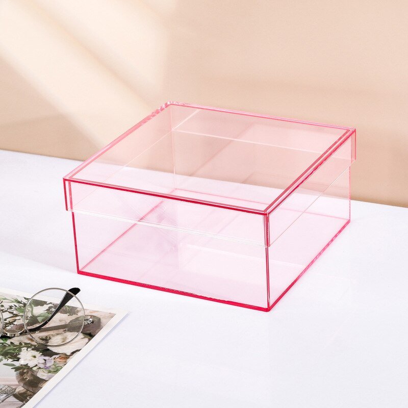 Koadclo | Colorful Acrylic Storage Organizer Box with Lid