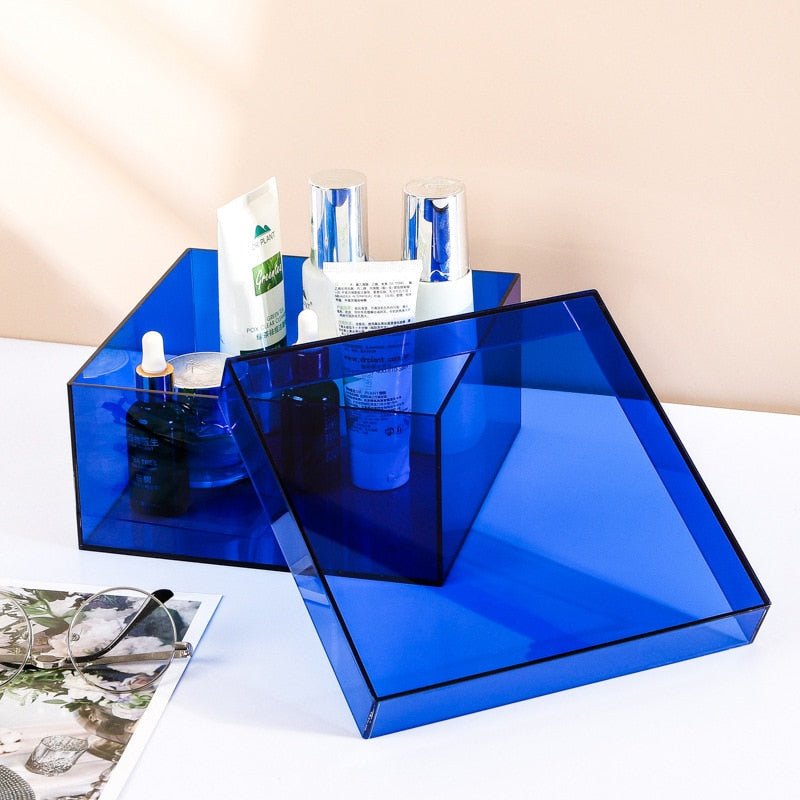Koadclo | Colorful Acrylic Storage Organizer Box with Lid