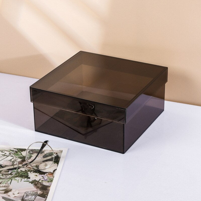 Koadclo | Colorful Acrylic Storage Organizer Box with Lid