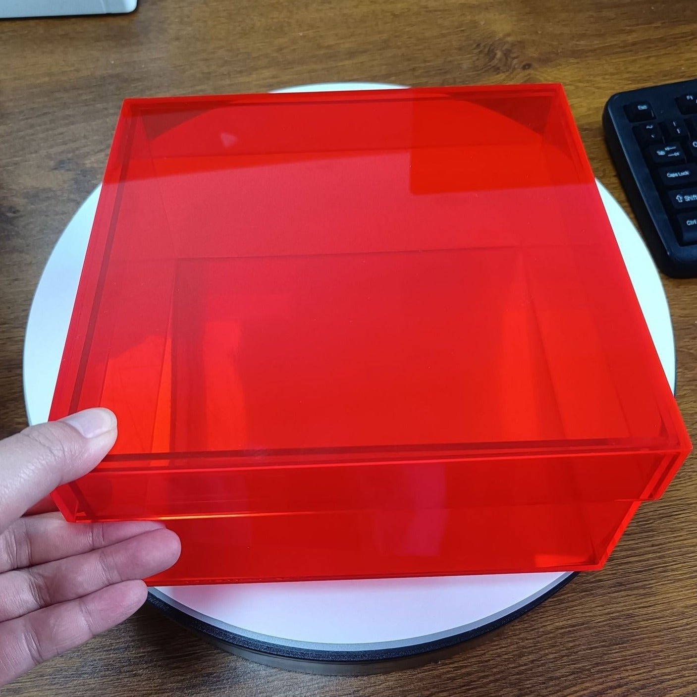 Koadclo | Colorful Acrylic Storage Organizer Box with Lid