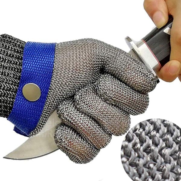 Koadclo | Food Grade Stainless Steel Mesh Metal Glove – Cut Resistant Safety Glove for Kitchen