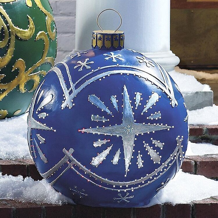 Koadclo | Inflatable Christmas Decoration Ball – Outdoor PVC Lighted Ornament