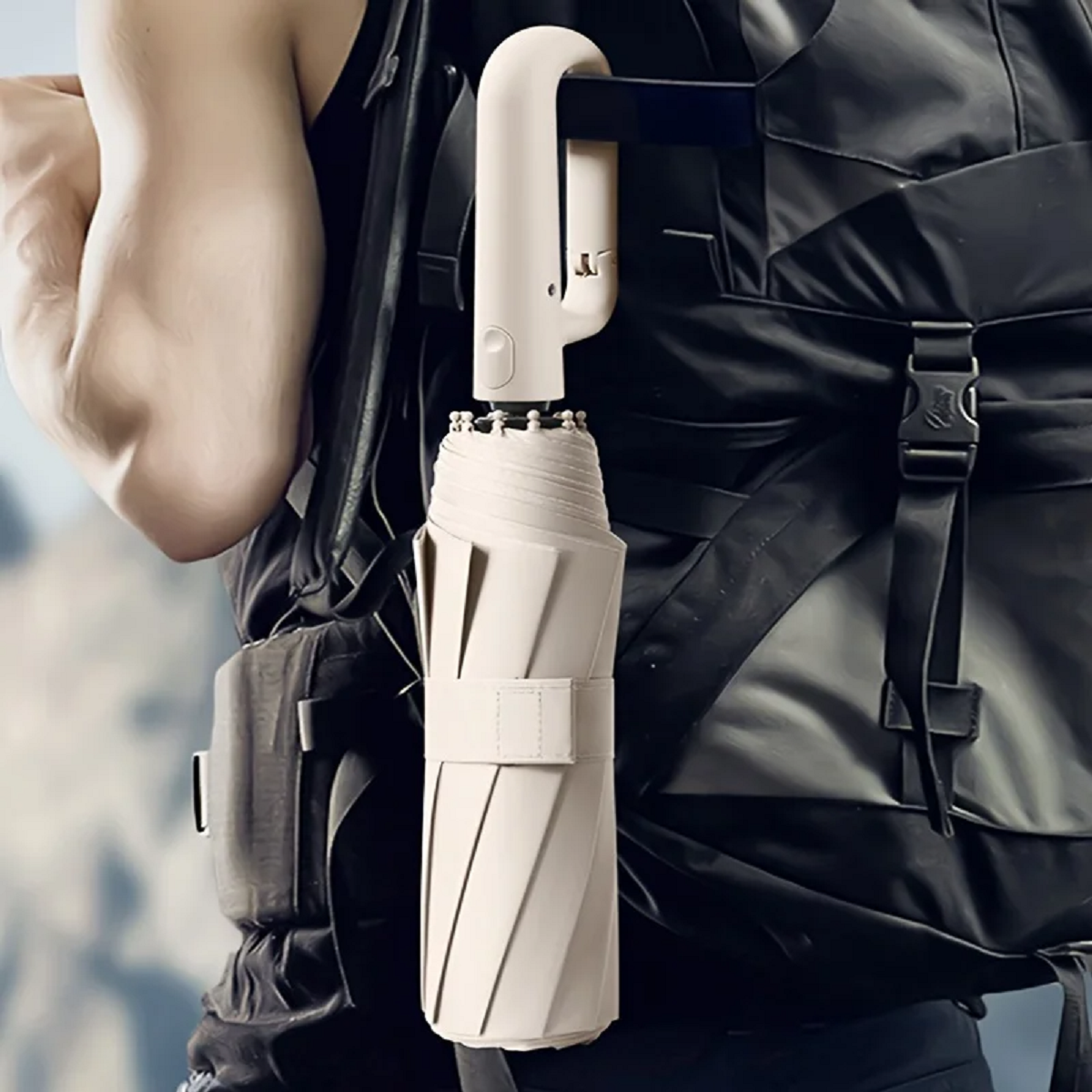 koadclo | Wind-Resistant Automatic Folding Umbrella – Compact & Durable with Large Buckle Handle