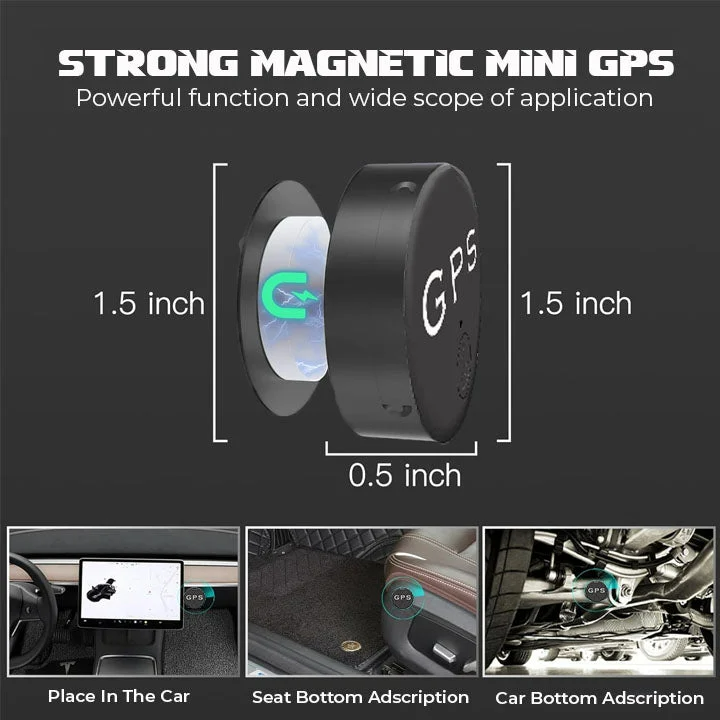 Koadclo | Mini Magnetic GPS Tracker – Compact Tracking Device for Belongings