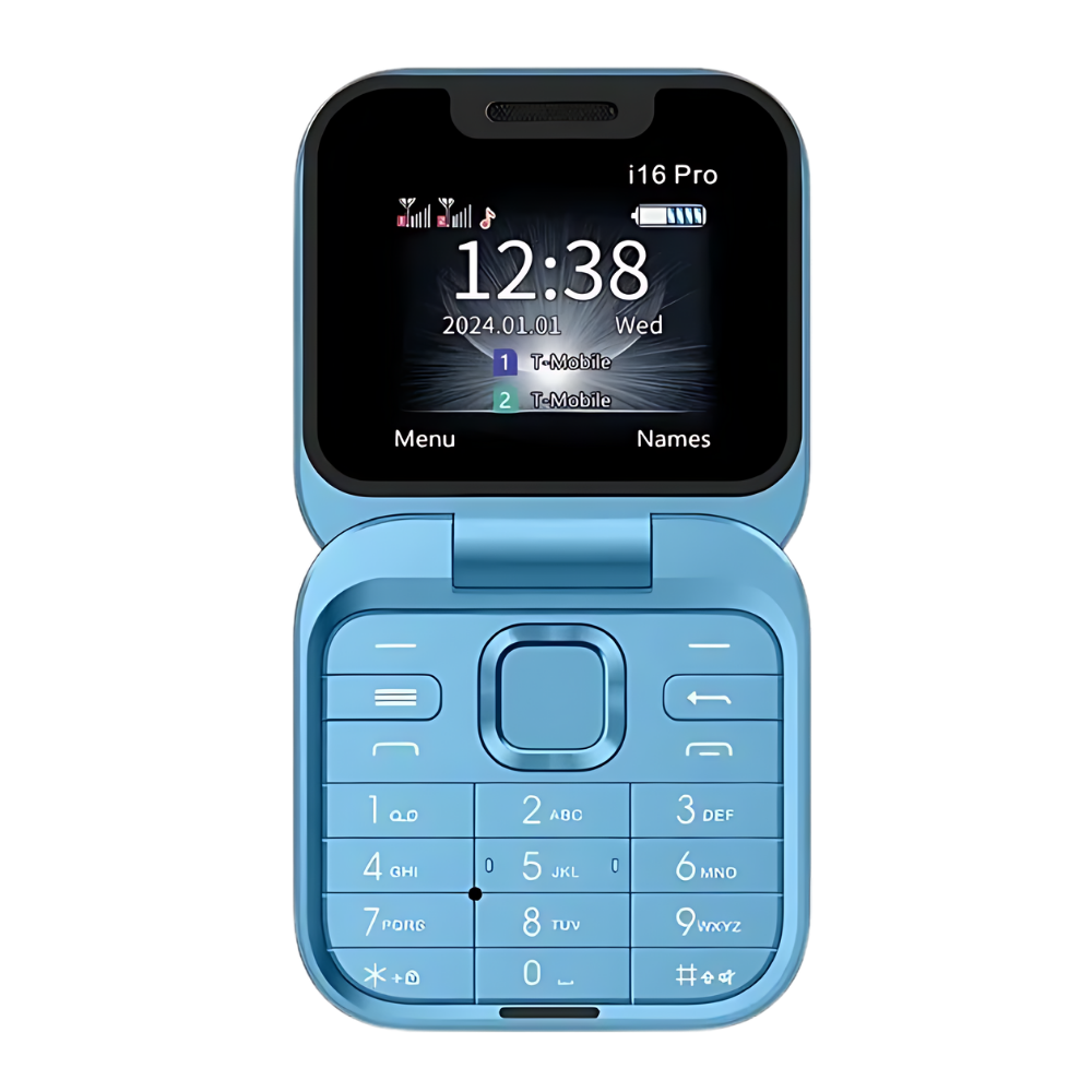 Koadclo | Small Foldable Mobile Phone – Compact Dual SIM Flip Phone for Seniors & Kids