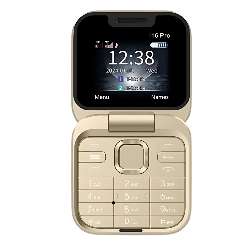Koadclo | Small Foldable Mobile Phone – Compact Dual SIM Flip Phone for Seniors & Kids