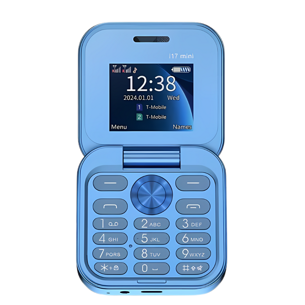 Koadclo | Small Foldable Mobile Phone – Compact Dual SIM Flip Phone for Seniors & Kids
