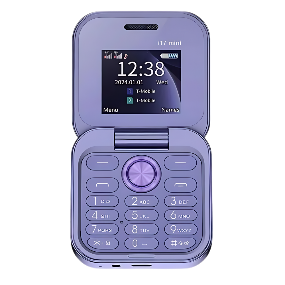 Koadclo | Small Foldable Mobile Phone – Compact Dual SIM Flip Phone for Seniors & Kids