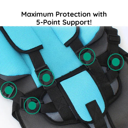 Koadclo | Portable & Foldable Child Car Booster Seat – Compact Travel Booster Cushion for Kids