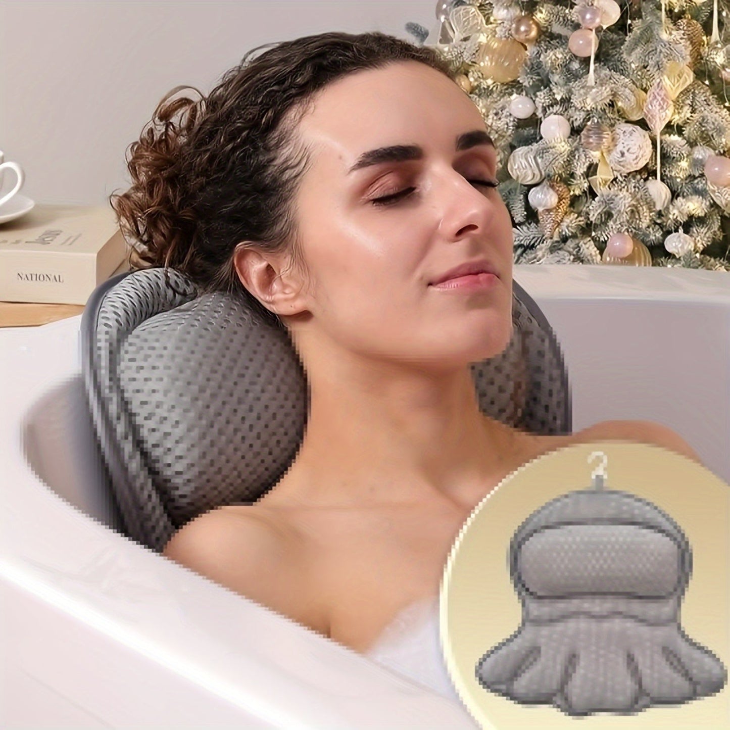 koadclo | Bath Pillow - Ergonomic Mesh Spa Cushion