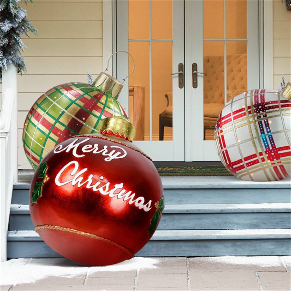 Koadclo | Inflatable Christmas Decoration Ball – Outdoor PVC Lighted Ornament