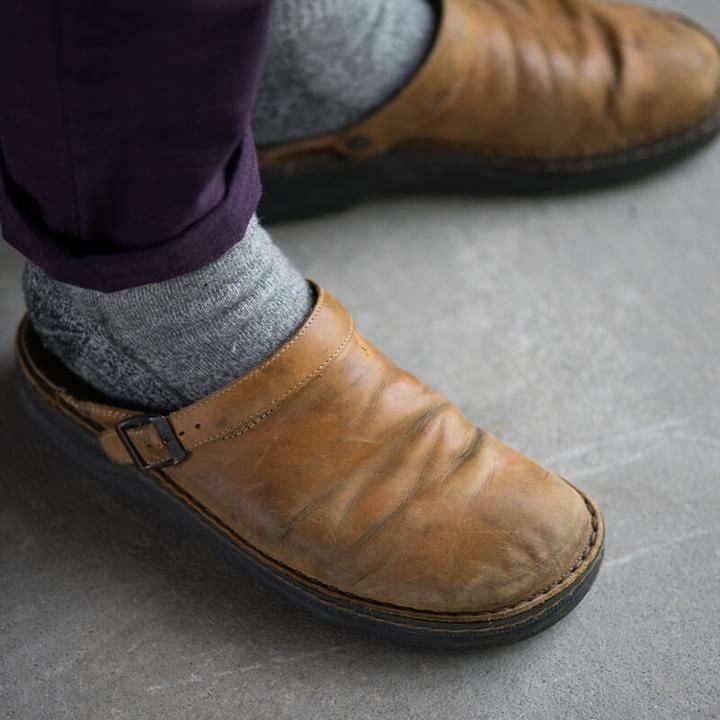 koadclo | Leather Slip On Clogs for Men and Women