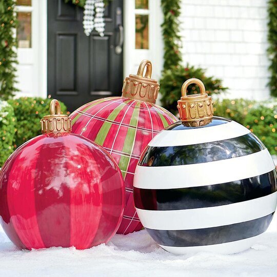 Koadclo | Inflatable Christmas Decoration Ball – Outdoor PVC Lighted Ornament