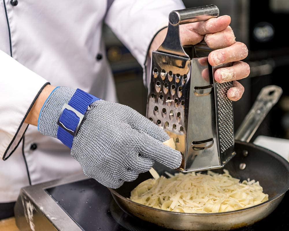 Amtn Club | Food Grade Stainless Steel Mesh Metal Glove – Cut Resistant Safety Glove for Kitchen