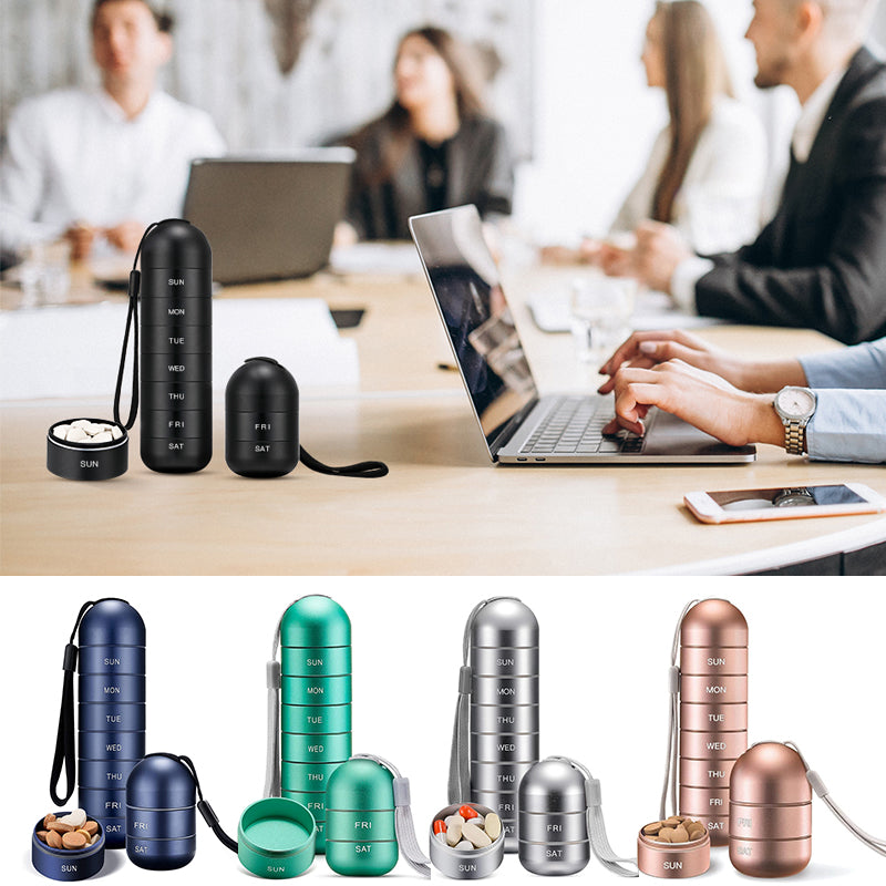Koadclo | 7-Day Portable Pill Organizer for Travel