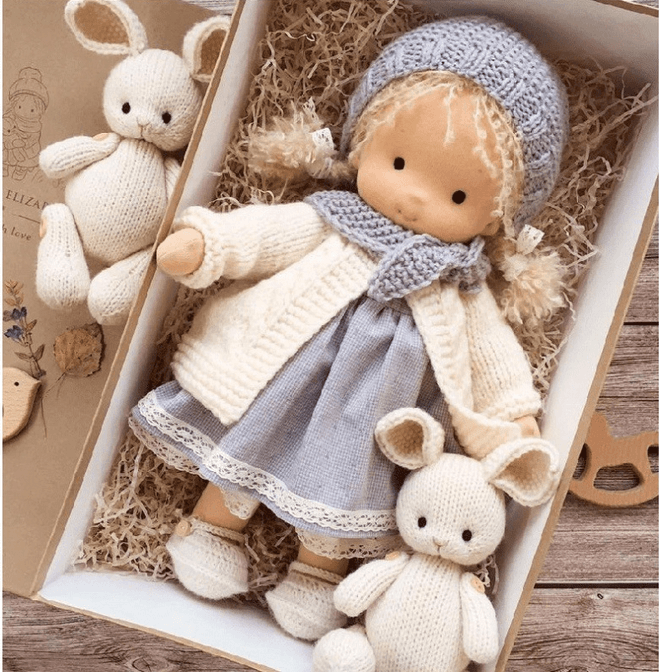 Koadclo Poppi | Handcrafted Waldorf Cuddle Doll – Soft, Organic & Non-Toxic